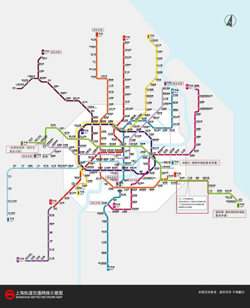 最新版上海地铁示意图，揭示城市脉络与未来蓝图发展