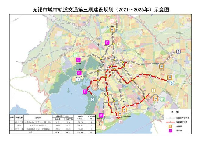 无锡地铁6号线最新线路